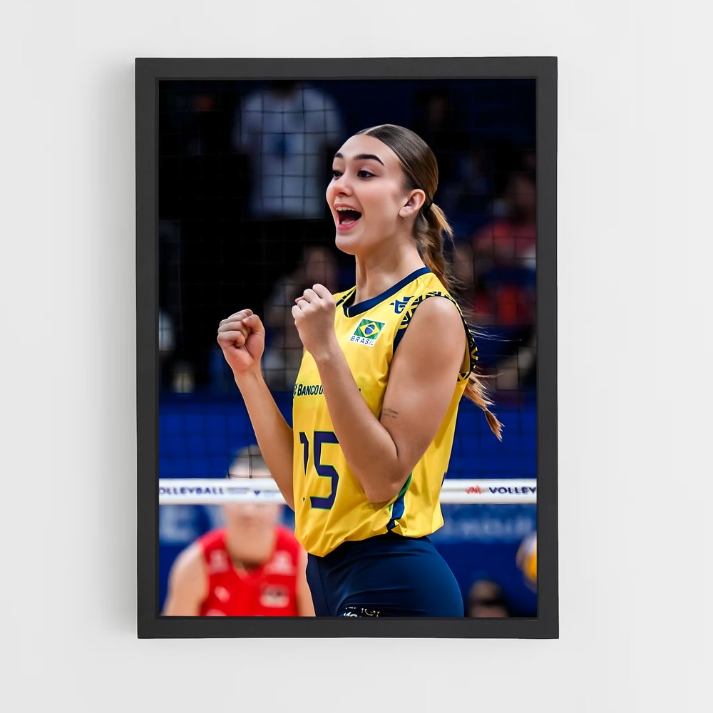 Poster La Victoire en Volée – affiche Volleyball (vue 2)